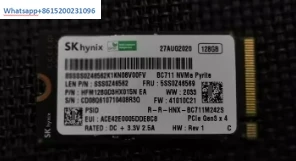 second-hand BC711 128G/256G/512G M.2 2242 PCIe NVMe SSD Solid State Drive