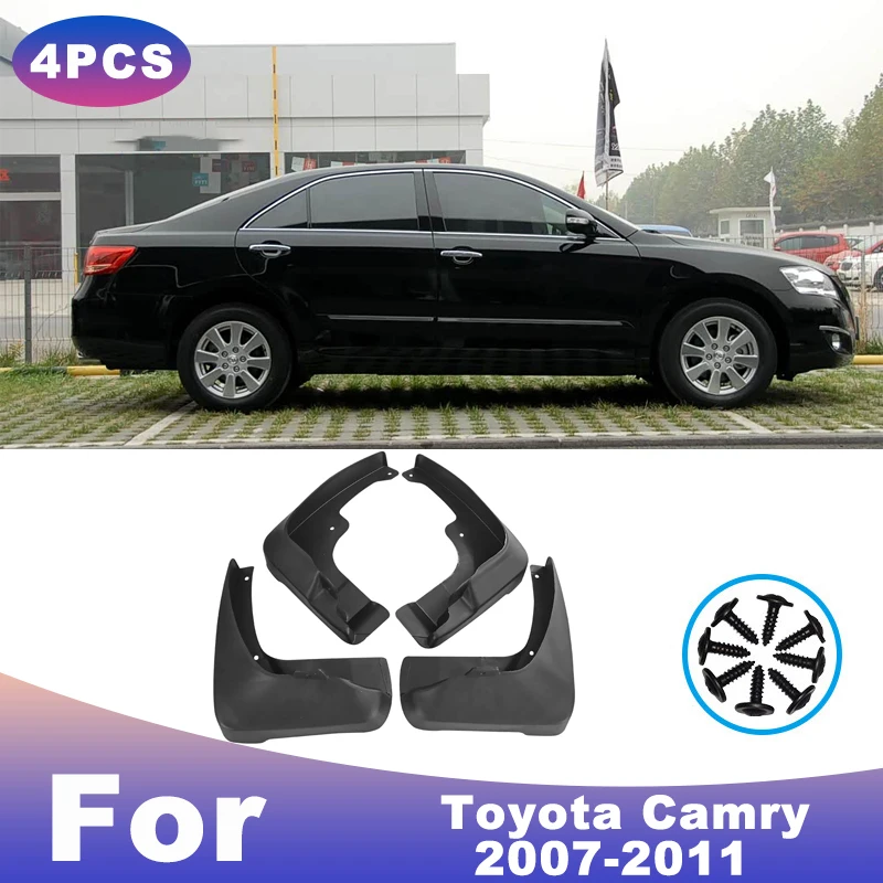 

For Toyota Camry 2007-2011 Automotive Tire Mudguard Waterproof Prevent Mud Splashing Car Mud Flaps Fender Trim 4pcs Accessories