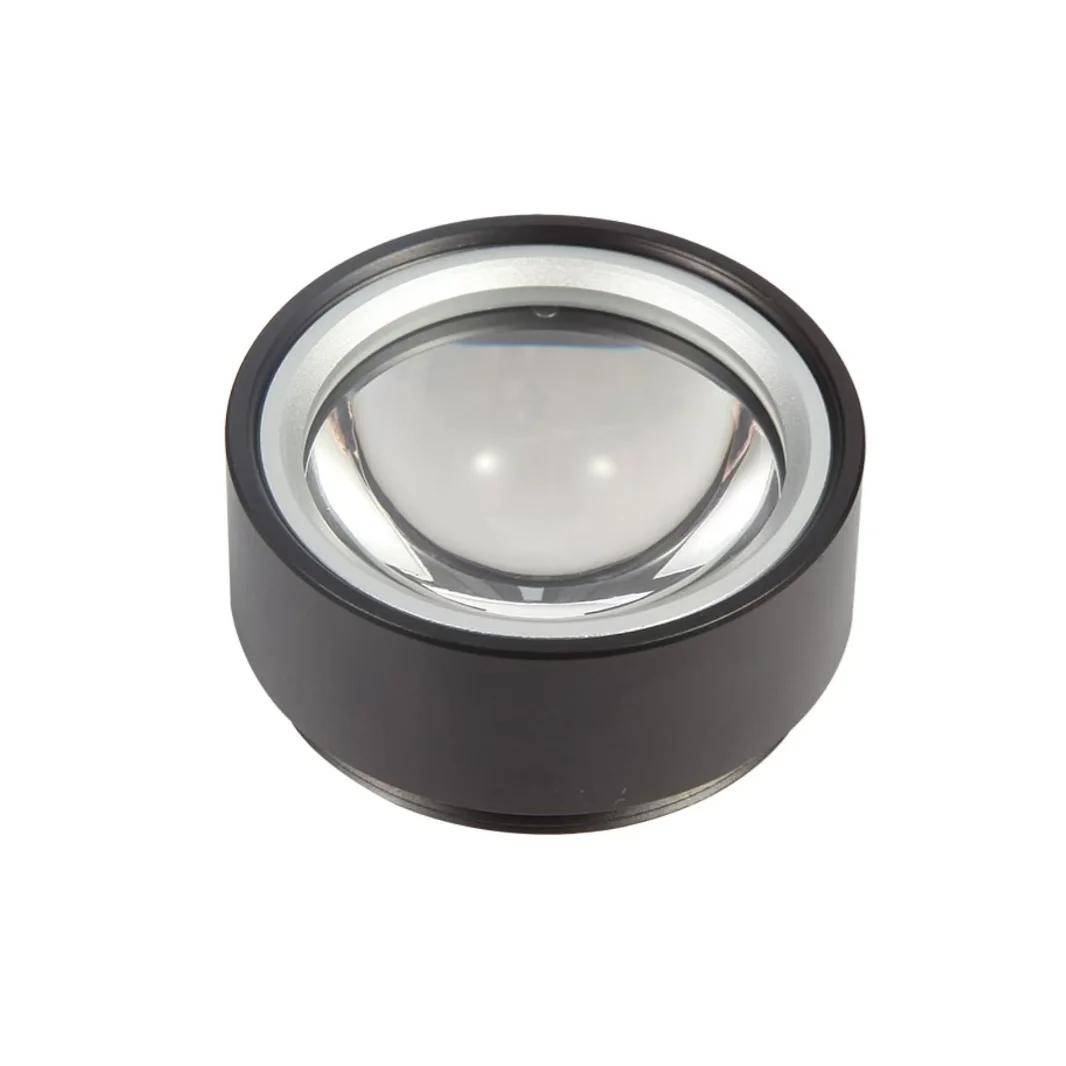 Lente de enfoque Shan bao roja/negra, utilizada con una linterna fuerte, puede iluminar el fuego (solo lentes de enfoque)