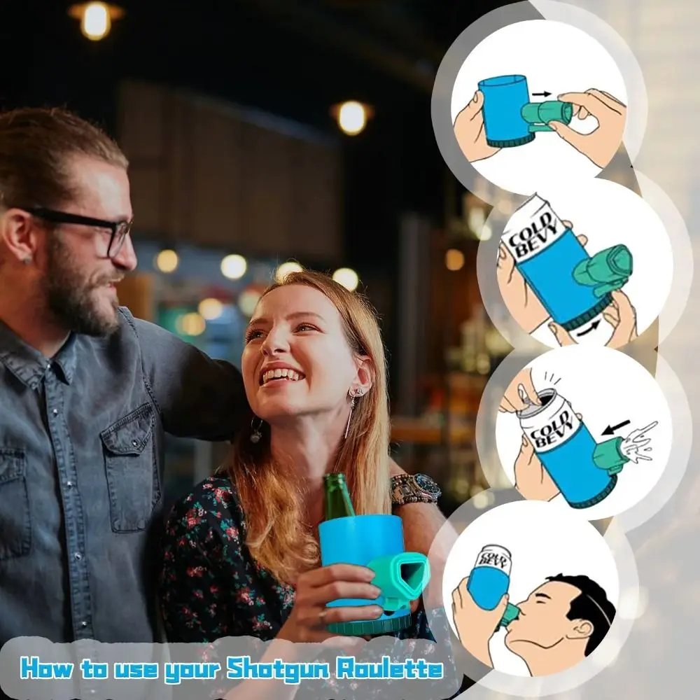 

Пластиковая случайная игра для пива, интерактивные головоломки, пивные задачи, поворот и пропуск, портативная рулетка, игра для питья