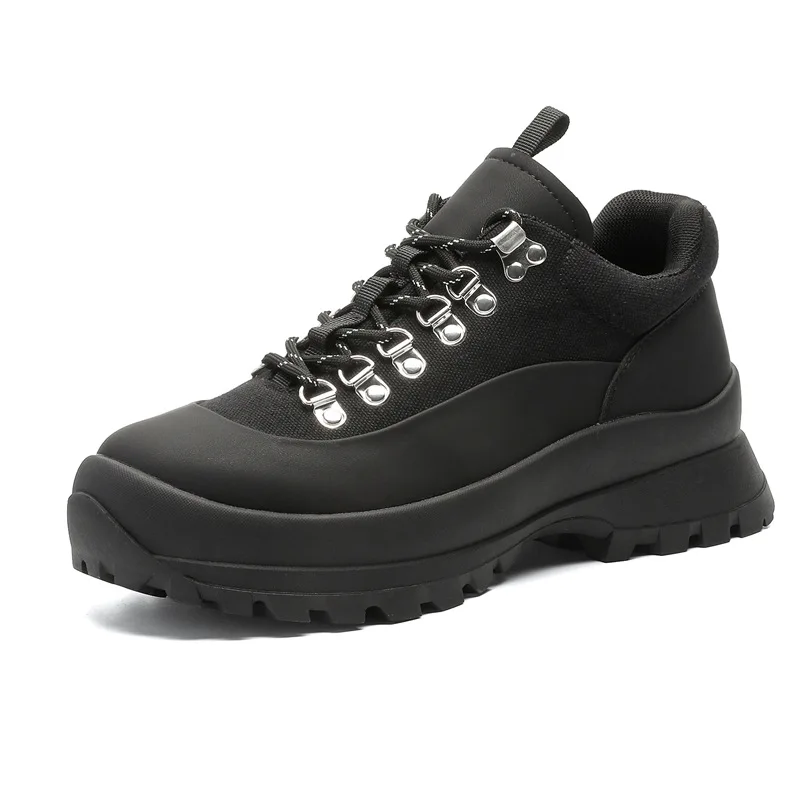 Non-Slip Platform Increase Boots for Men Non-Slip Outdoor Hiking Shoes Vintage Style Male Climbing Boots Classic Walking Shoes