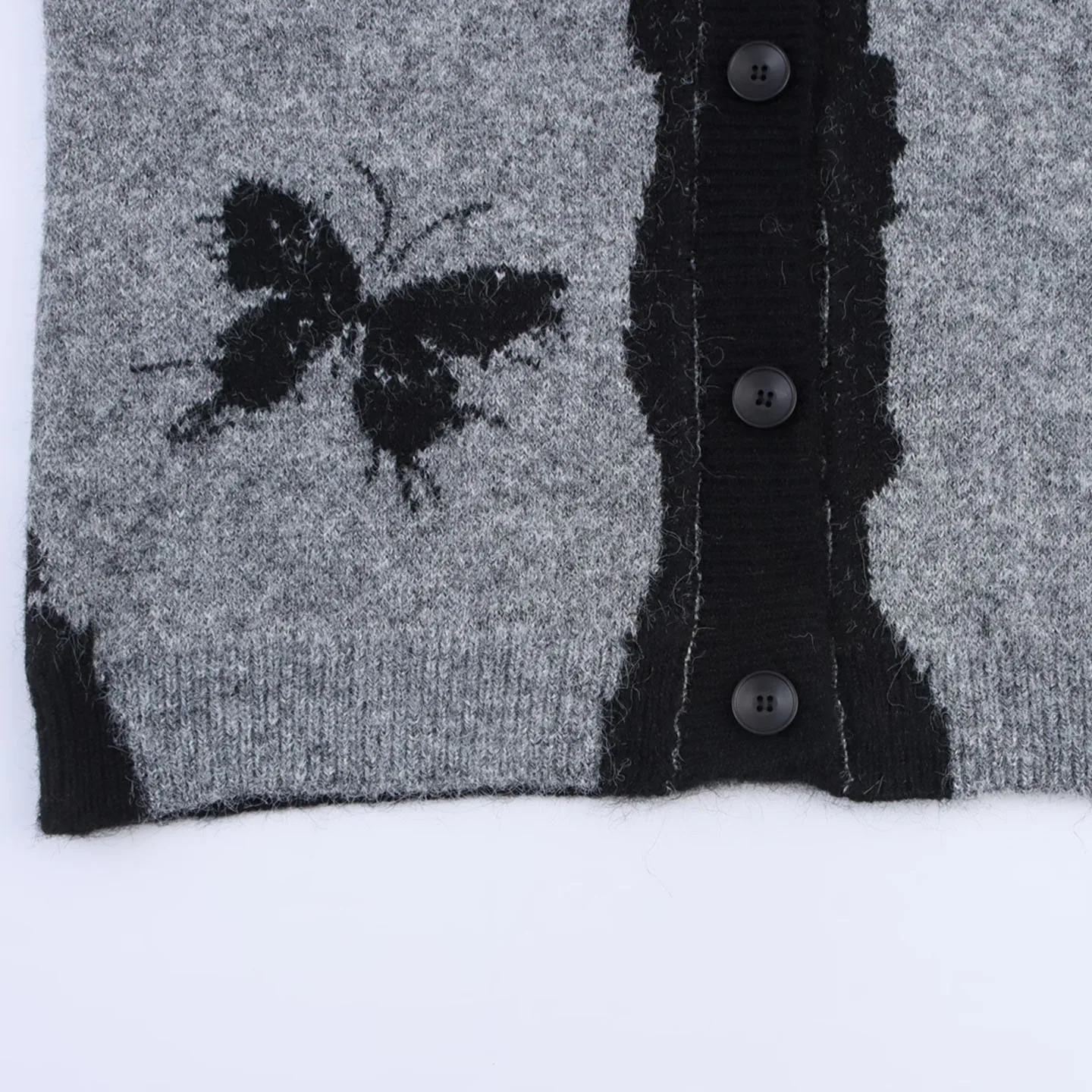 

Осень 2023, новый женский длинный вязаный свитер Све V-Ne, кардиган с вышивкой, открытая передняя часть, полиэфирное волокно, свободный крой