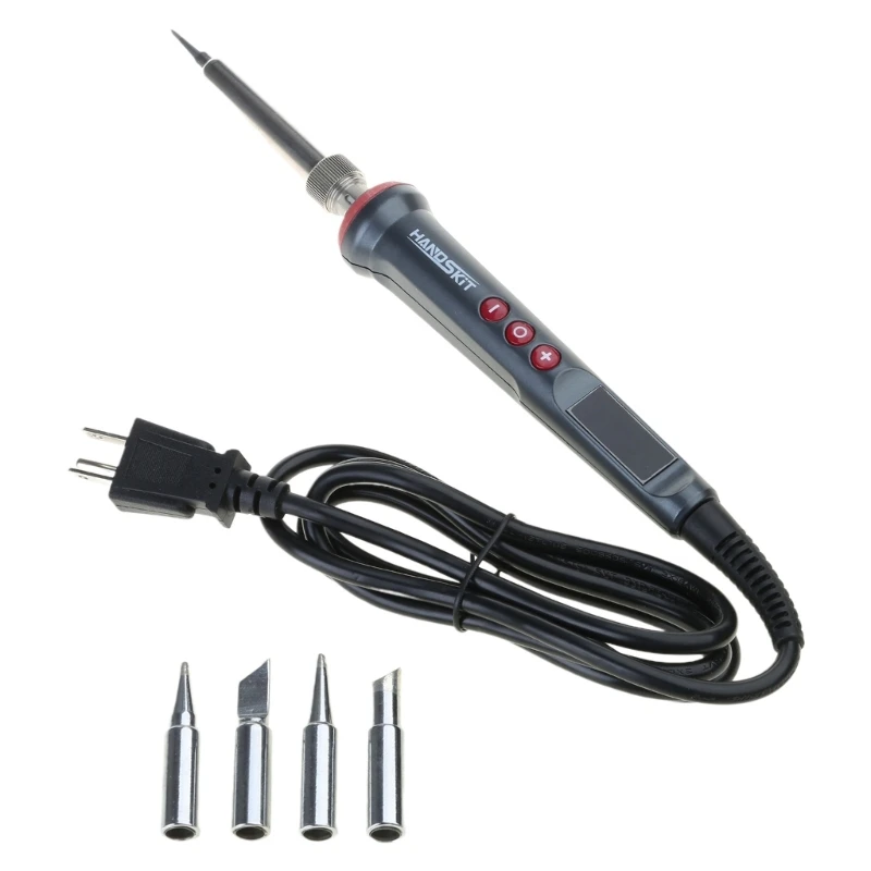 200W LED Soldering Iron Set with Adjustable Heat and Locking Mechanism Dropship