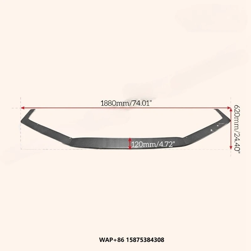 

For Carbon Fiber FK8 CIVIC TYPE-R EPA Style Front Bottom Splitter High Quality Modification and Personalization