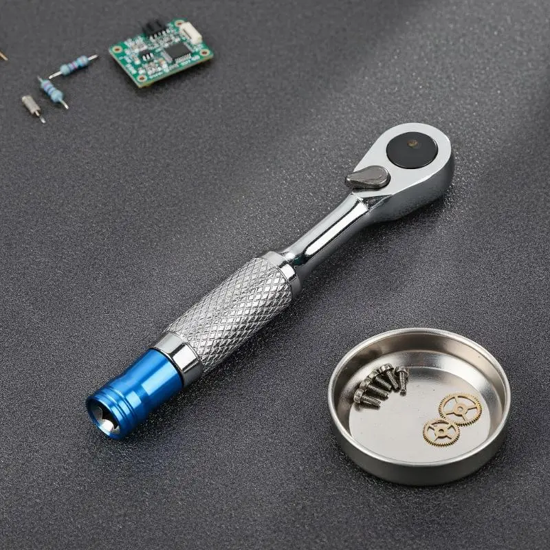 ❤️ 72-tooth Anticorrosion Bidirectional Wrench 1/4 Inch Mini Ratchet Wrench Magnetic Reversible Ratchet Wrench Household Tool