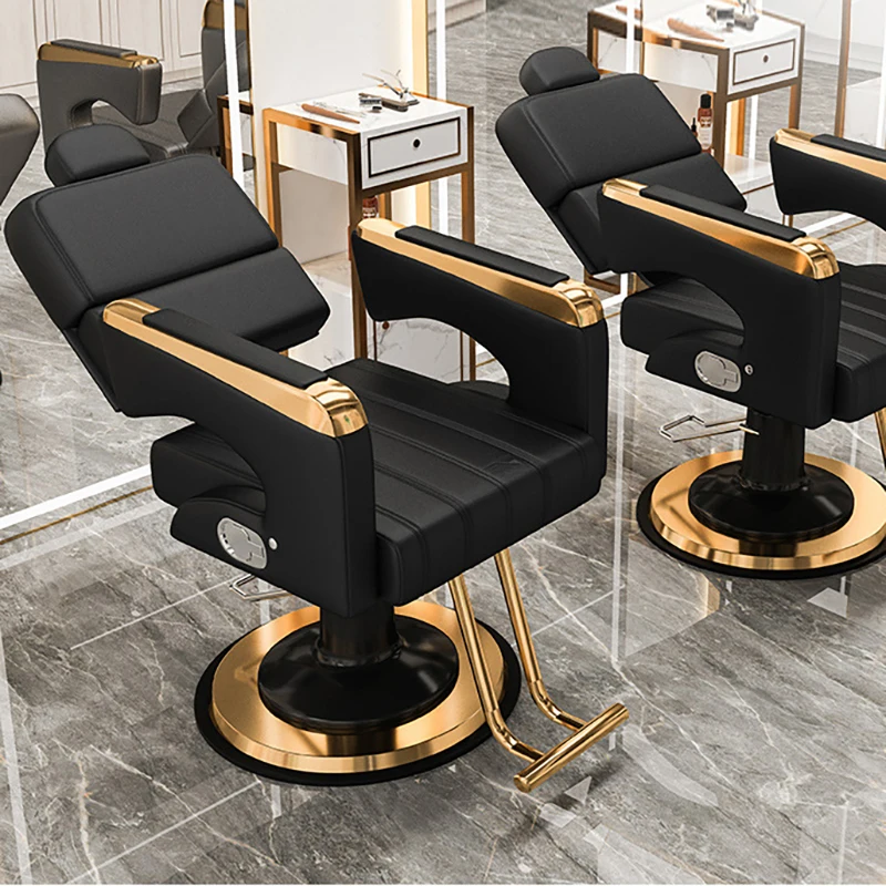 

personalized luxury chair barber man reclinable hairdressing swivel designed barber chair equipment silla de barbero furniture