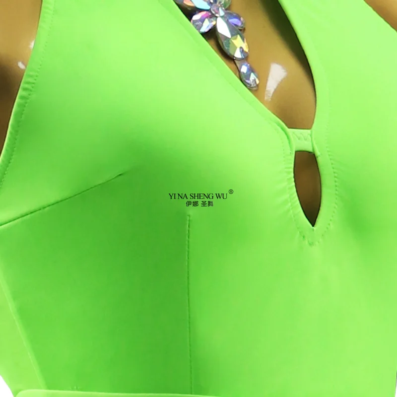 Nuevo vestido de baile latino para mujer 2026, traje de baile Sexy, ropa de escenario, traje de práctica de competición, fiesta para niñas, deporte, graduación, chico Samba