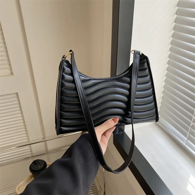 

2025 Minimalist Square Bag Womens Trendy Shoulder Underarm Purse Simple Fashion Handheld Crossbody Small Handbag