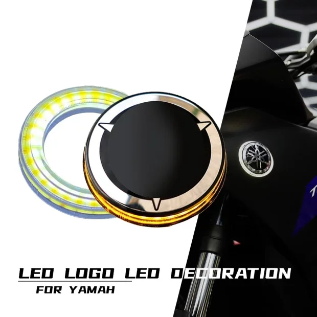 

Аксессуары для мотоциклов для YAMAHA светодиодные ангельские глазки 50 мм мотоциклетные фонари COB круг водостойкие белые/желтые кольцевые светильники с логотипом