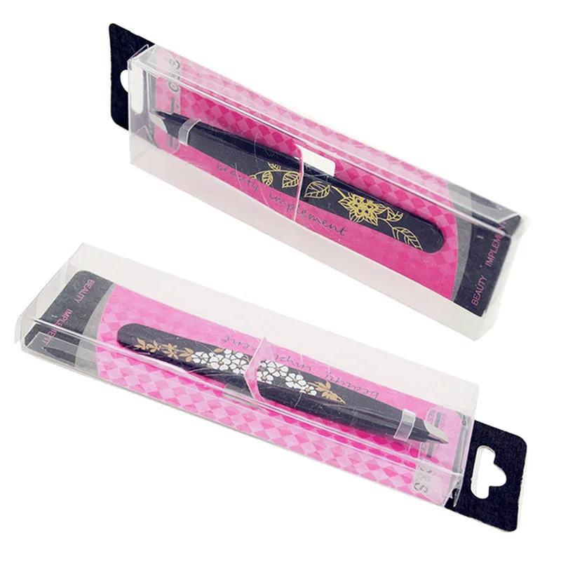 ステンレス鋼の傾斜ピンセット,プロの眉毛ピンセット,美容ツール