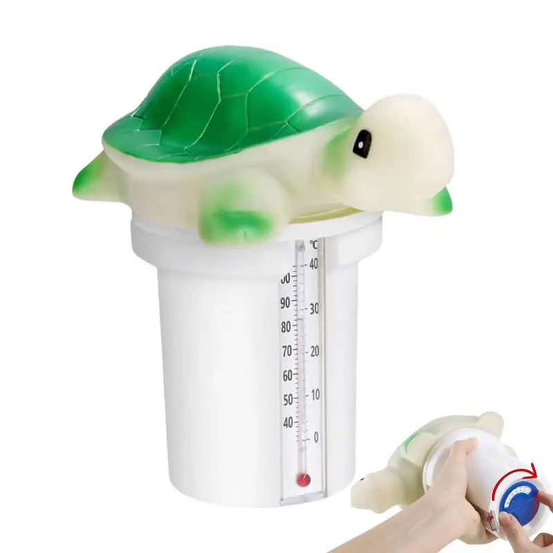 Pool Chlorine Dispenser Pool Chlorine Holder With Built-in Thermometers Pool Chlorine Holder Small Chlorine Floater For Spa