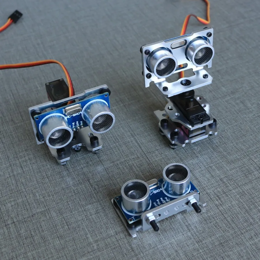 Suitable for ultrasonic gimbal intelligent car ultrasonic distance measurement module ultrasonic sensor servo gimbal