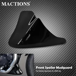 Motorcycle Front Bottom Spoiler Mudguard Air Dam Chin Fairing Bright Matte Black For Harley Sportster XL 883 1200 Iron 2004-2016