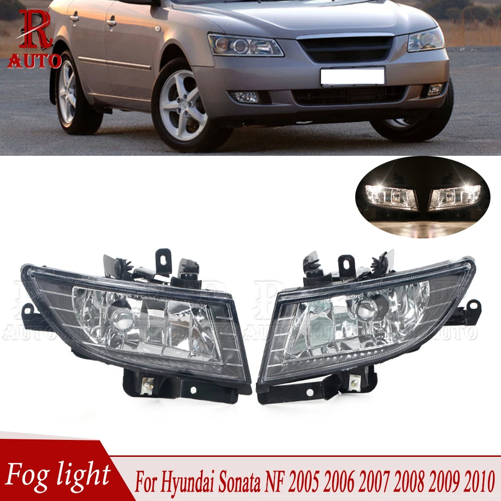 Fog Lamp Assembly For Hyundai Sonata NF 2005-2010 Front Bumper Fog Light With Bulb Foglamp Foglight 92201-3K000 92202-3K000 