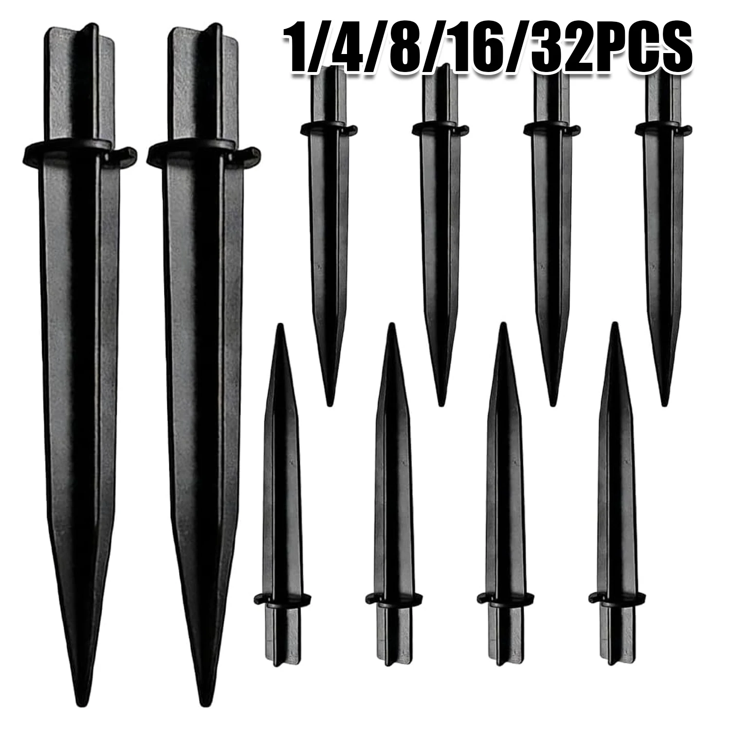 1-32PCS Outdoor Solar Garden Stake Lights Lawn Ground Decoration Spikes Yard Pathway Lighting Fixtures