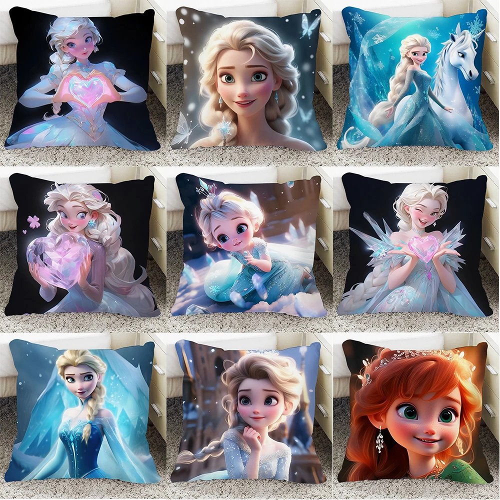 Frozen Aisha Princess Pillow Cover Children's Room Decoration Pillowcase Sofa Cushion Cover Home Decoration