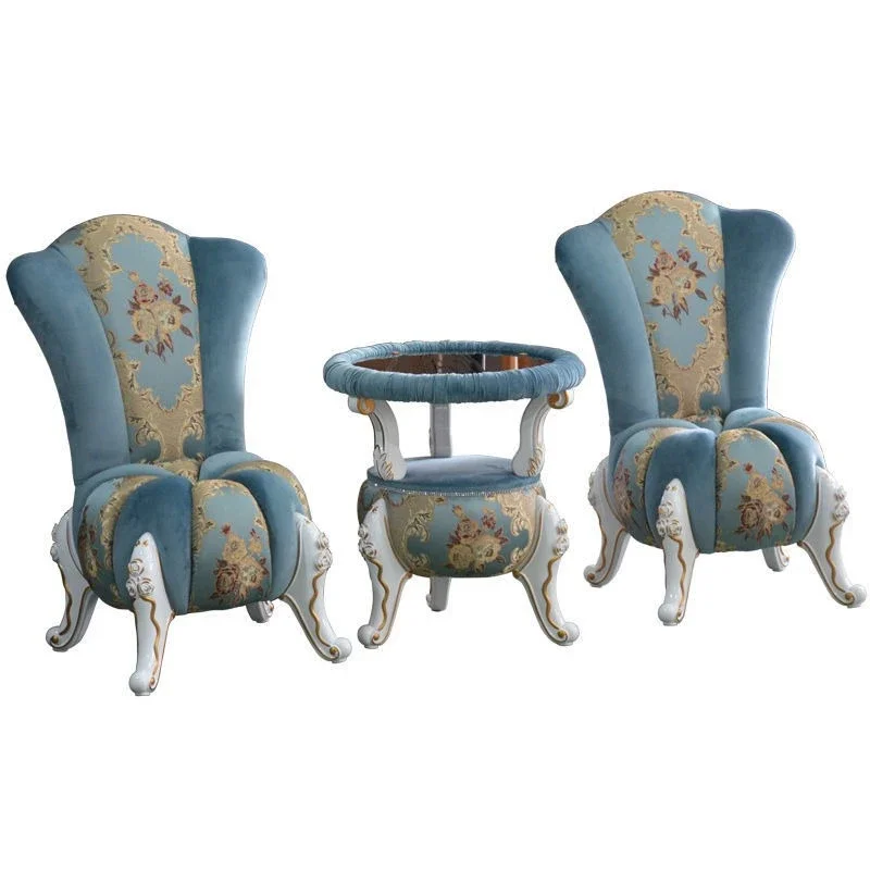 

Bedroom small sofa coffee table combination living room female classical room balcony wedding room red European court