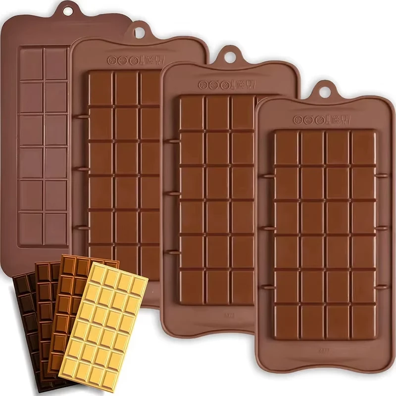 Moldes de Silicona para Barras de Chocolate, Molde para Café y Fondant, Sin BPA, Fácil Desmolde, Antiadherente, para Regalos Hechos a Mano con Proteínas y Energía
