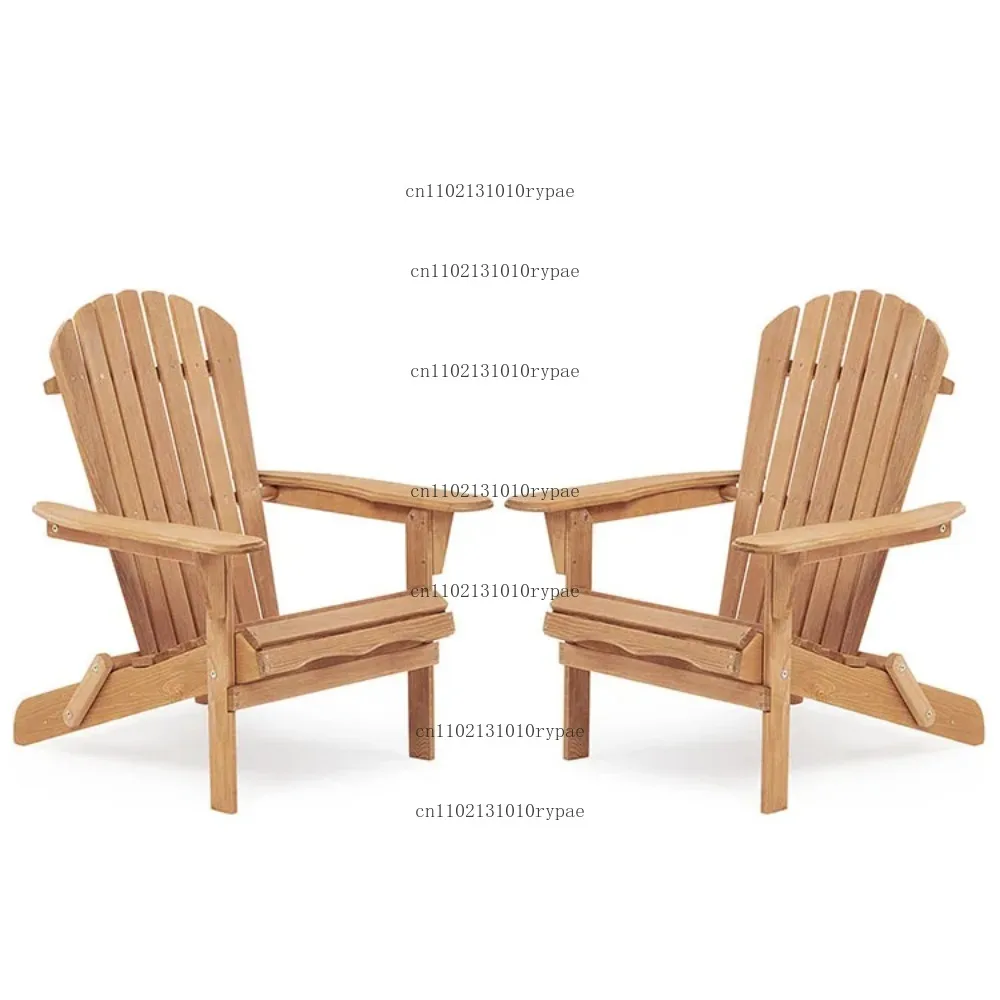 Hot Selling Drop Shipping Patio Lounger Armchair Wooden Folding  Chair Half-assembled Set