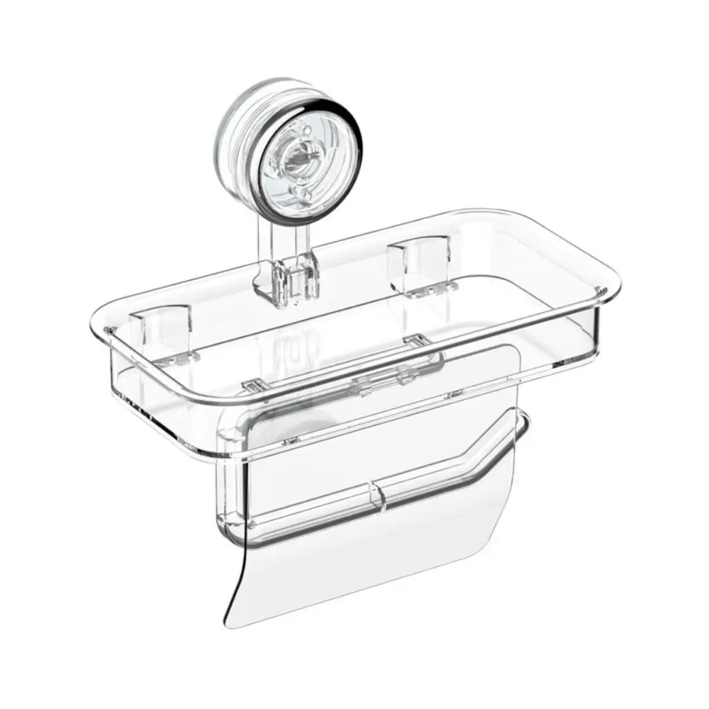 

Настенный держатель для салфеток на присоске, устойчивая стойка для хранения в ванной комнате без перфорации, водонепроницаемый многоразовый держатель для туалетной бумаги для отеля