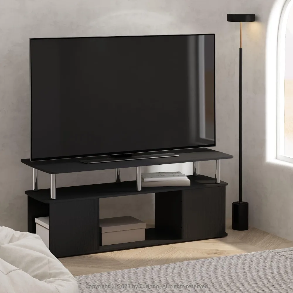 

Utility Design Coffee Table, Americano Chrome,18.89"D x 47.24"W x 20.07"H