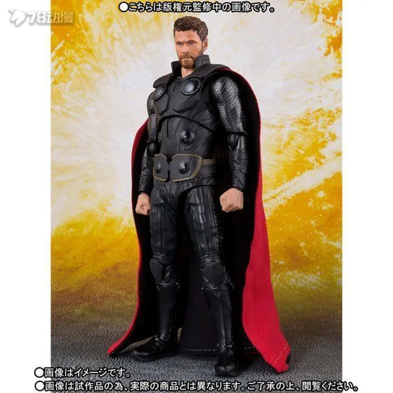 BANDAI Original S.H.Figuarts Avengers: Infinity War – Thor Anime Actionfiguren Spielzeug für Jungen Weihnachtsgeschenk Sammlermodell
