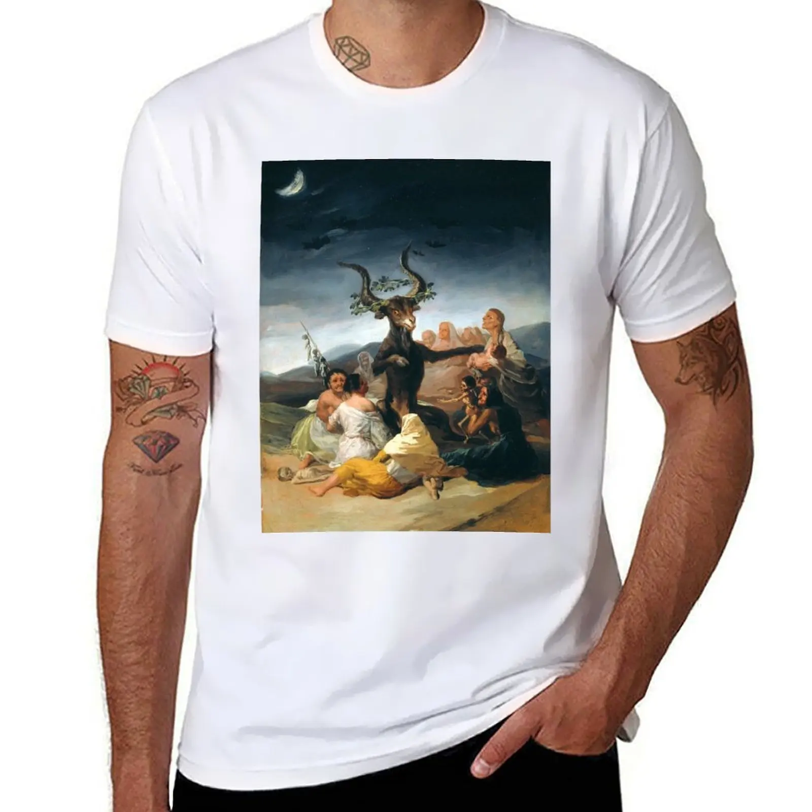 

Witches' Sabbath (Goya, 1798) T-Shirt t shirts for man cotton soft t shirt for man T-Shirt