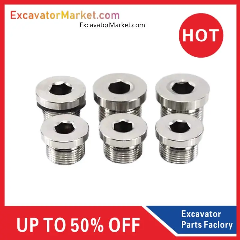 

Excavator dedicated travel motor gear oil screw drain valve plug For DOOSAN DAEWOO DH DX For XCMG For SANY For KOBELCO SK 75