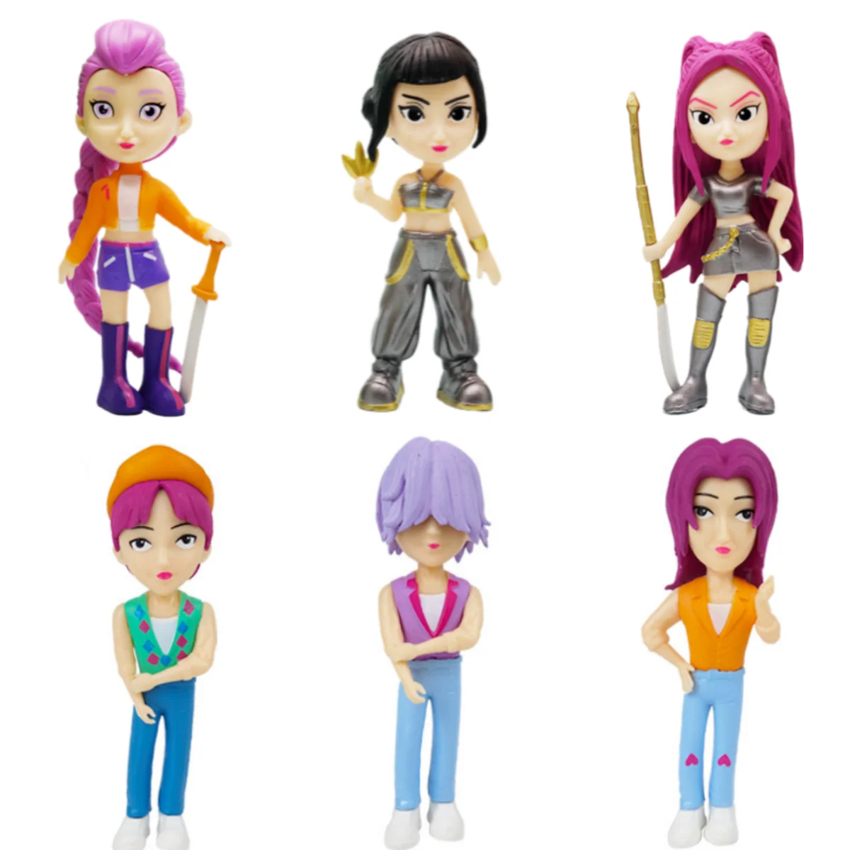 Figurka Demon Team Anime Kpop Model Zabawka Kreskówka Gadżety Gamingowe Dekoracja Biurka Kolekcja Figurek Model Zabawka Prezent Dla Dziecka