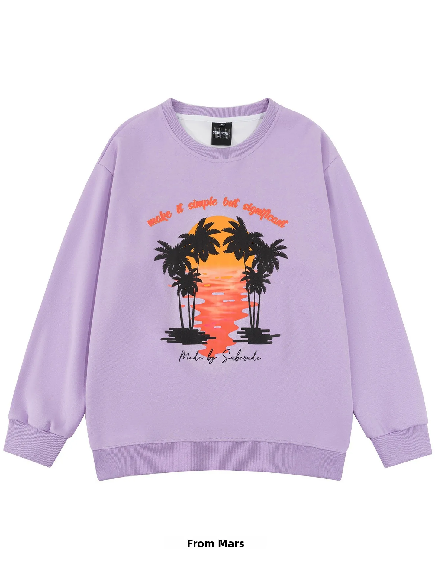 

Свободный свитшот с длинными рукавами и круглым вырезом, футболка с принтом от бренда Nut Sunset, модная, повседневная, дышащая, из хлопка...