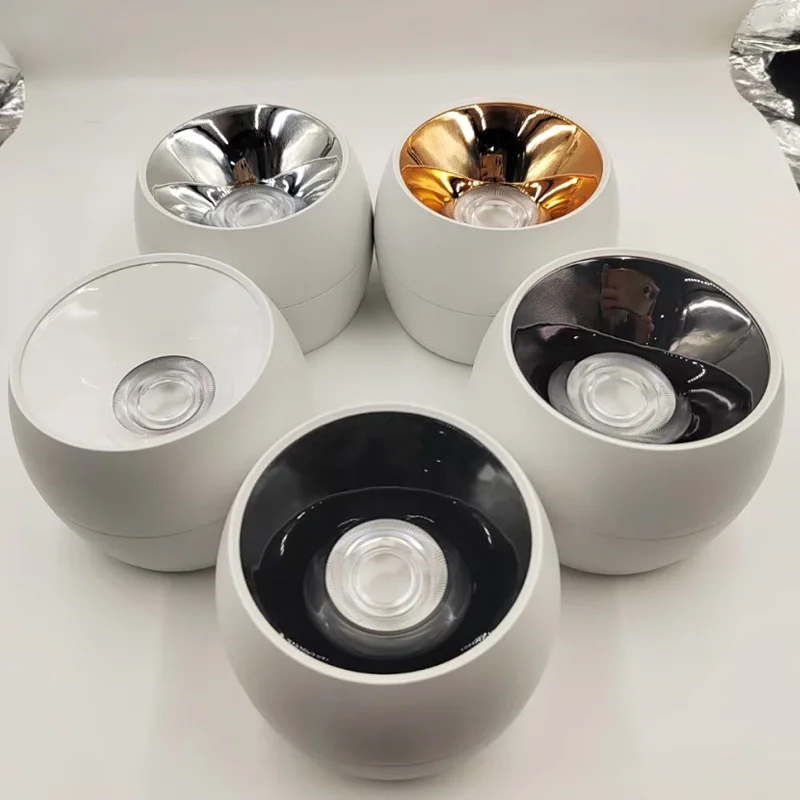 

Накладной прожектор COB с регулируемой яркостью, светодиодный потолочный светильник 7 Вт, 10 Вт, 15 Вт, фоновое настенное освещение AC85-265V, светодиодный прожектор, потолочный светильник