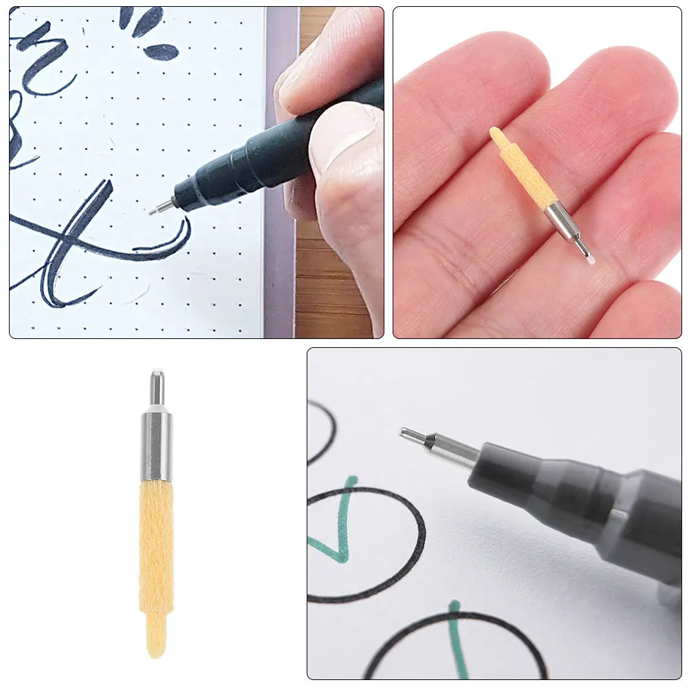 

15 шт., сменные наконечники для маркера, тонкие наконечники, многоразовые для аксессуаров «сделай сам», канцелярские принадлежности, наконечники для точной ручки для рисования, маркер