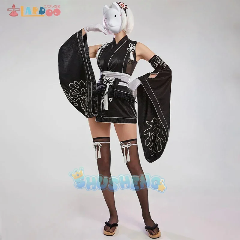 

FC6Game Cosplay NieR:Automata 2B Cosplay Kimono YoRHa No. 2 Type B Cosplay Halloween Costume for Women Full Set @ FC8!