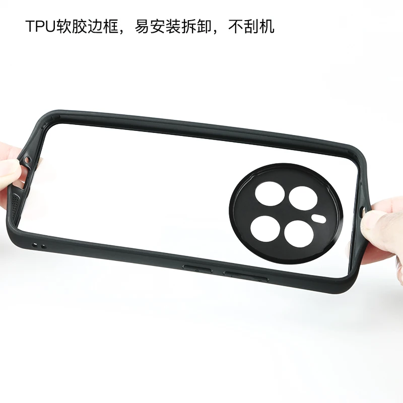 For Realme 12 4G Case For Realme 12 4G Cover Cases Luxury Clear PC + TPU Shockproof Protective Phone Back Cover For Realme 12 4G