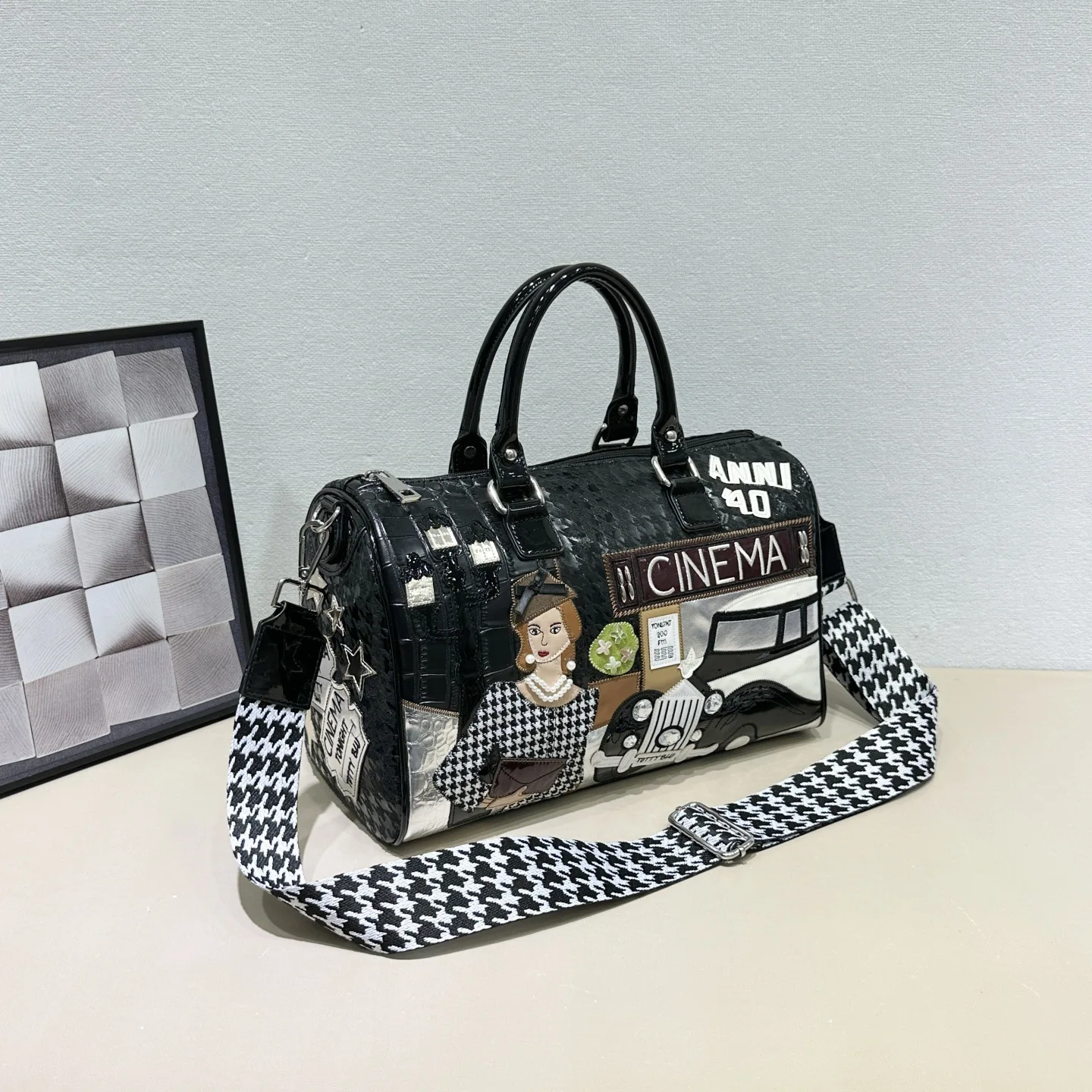 

High Quality Women PU Leather Handbags Boston Bag Fashion Ladies Zipper Shoulder Messenger Bags Casual Crossbody Bags for Women