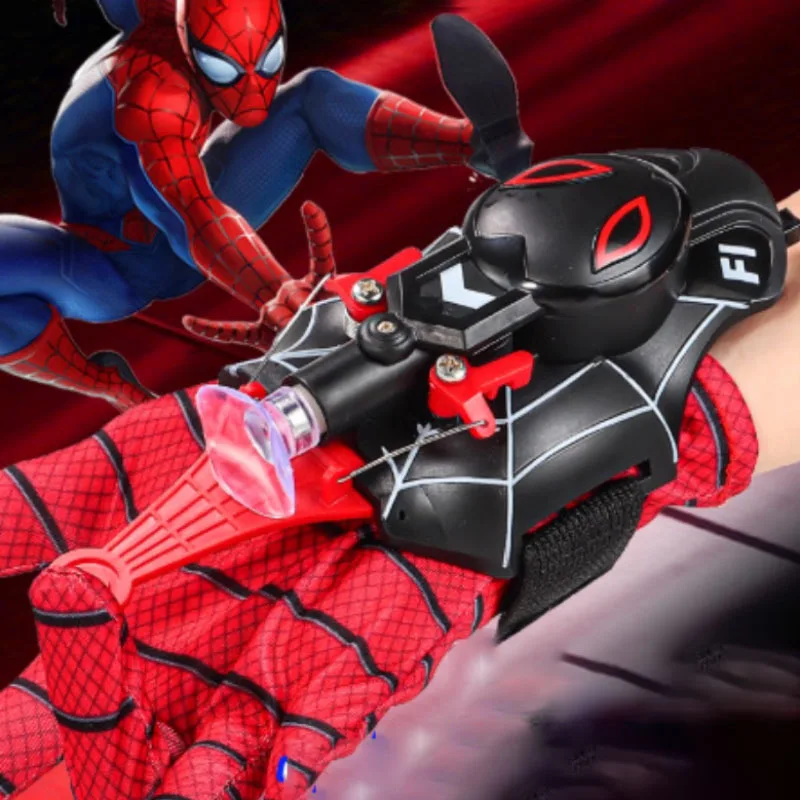 

New ML Legends Spider Man Cobweb Launcher Toys Spiderman Web Shooters Cosplay Model Webshooter Gloves Accessories Gift for Kids