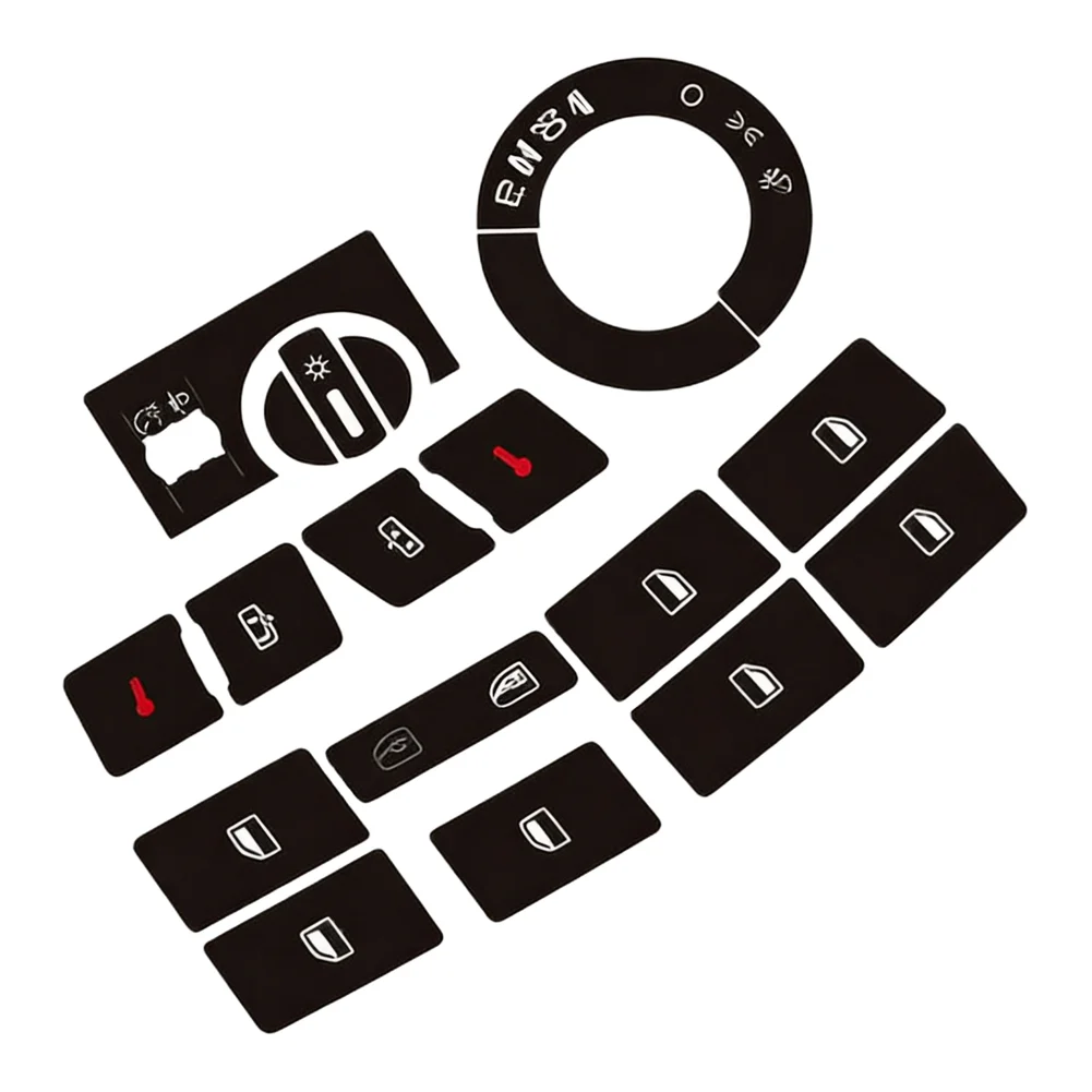 Decal Sticker Push Button Replacement Lightweight Parts Repair Spare Accessories Car Easy Installation Exquisite