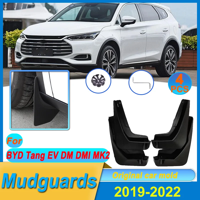 

For BYD Tang EV DM DMI MK2 2019-2022 4PCS Car Mud Flaps Mudflaps Splash Guards Front Rear Fenders Protect Mudguards Accessories