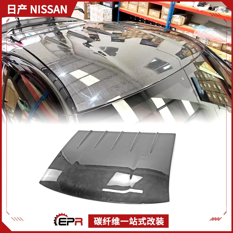 

Applicable to Nissan 370Z Demon Z34 Dry Carbon Fiber Modified Parts VA Roof Mounts, Shark Fin Top