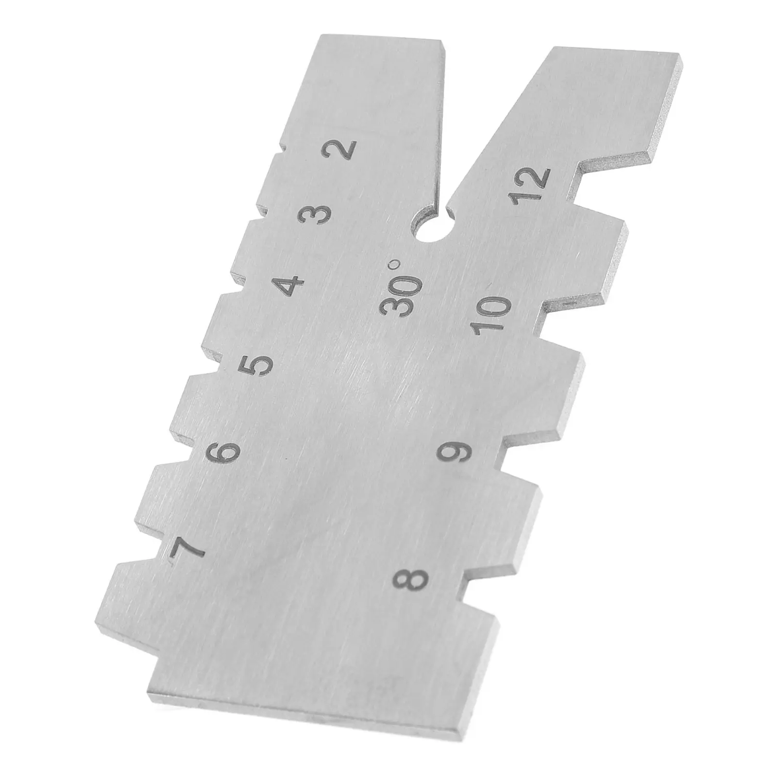 

Шаблон для измерения резьбы из нержавеющей стали, 30-градусный угломер, инструмент для металлообработки, точный измерительный инструмент для контроля резки, токарный инструмент