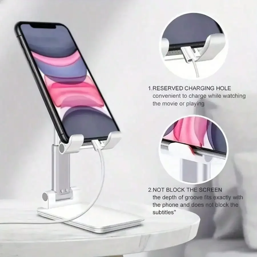 

1Pc portable retractable phone holder, compatible with all mobile phones, the latest folding retractable phone holder, compact