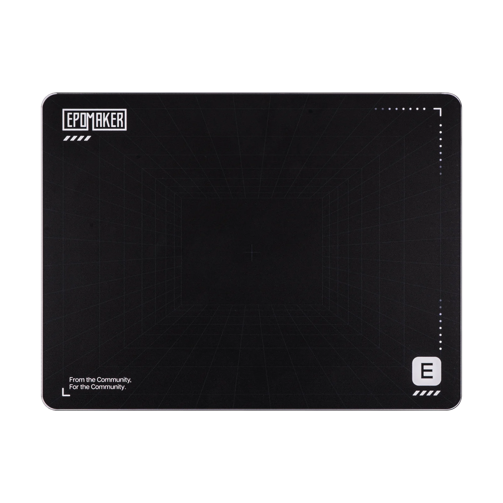 EPOMAKER GP1 16.1 x 12.2 inch Glass Gaming Mouse Pad with Anti-Slip PU Base Ultra-Smooth Micro-Etched Surface & PTFE Dot Skate