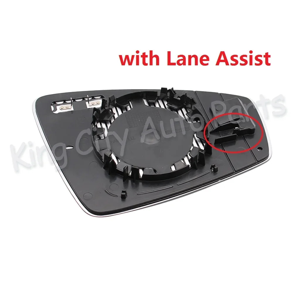 CAPQX For VW TIGUAN L 2016 2017 2018 With heating Lane assist or no Rearview Mirror Glass Rear view side Mirror lid white Lens