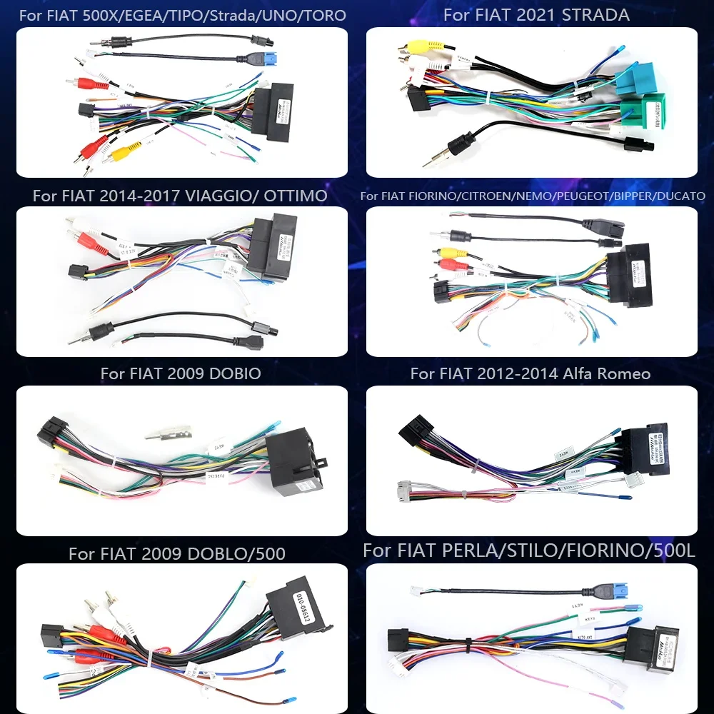 FOR FIAT Car cable harness Argo Strada Linea DOBLO FIORINO 500X 500L EGEA STILO PERLA VIAGGIO OTTIMO PANDA DUCATO BRAVO TORO UNO