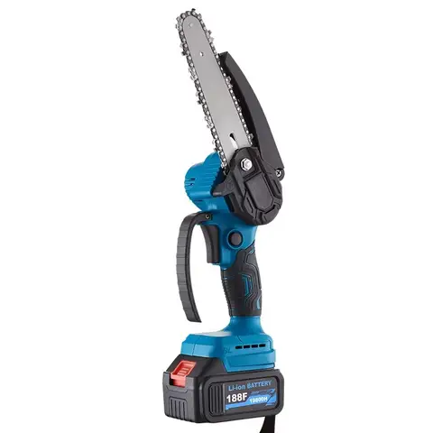 6 Inch Portable Mini Brushless Parkside Chainsaw Lithium Battery Cordless Wood Cutting Sharpener