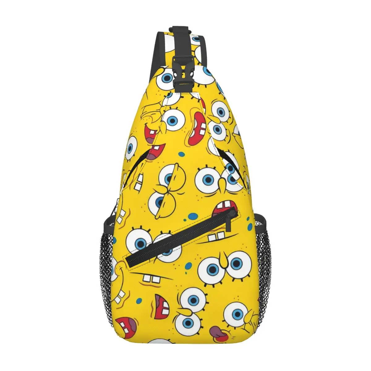

Custom SpongeBobed Shoulder Crossbody Chest Backpack For Cycling Shoulder Chest Bags Sling Bag Cute Cartoon Shoulder Backpack