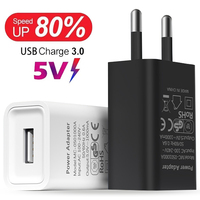 5V 1A EU Plug Mobile Phone Chargers Universal USB Wall Charger Adapters for IPhone IPad Samsung Xiaomi Google Charger Power