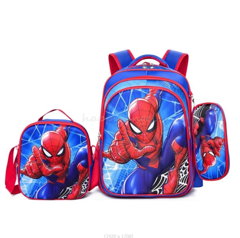 3Pcs Cartoon Melody Kuromi School Bags Capacity Lovely Lightweight Backpack For Girls Boys Birthday Gift Mochilas With Lunch Bag