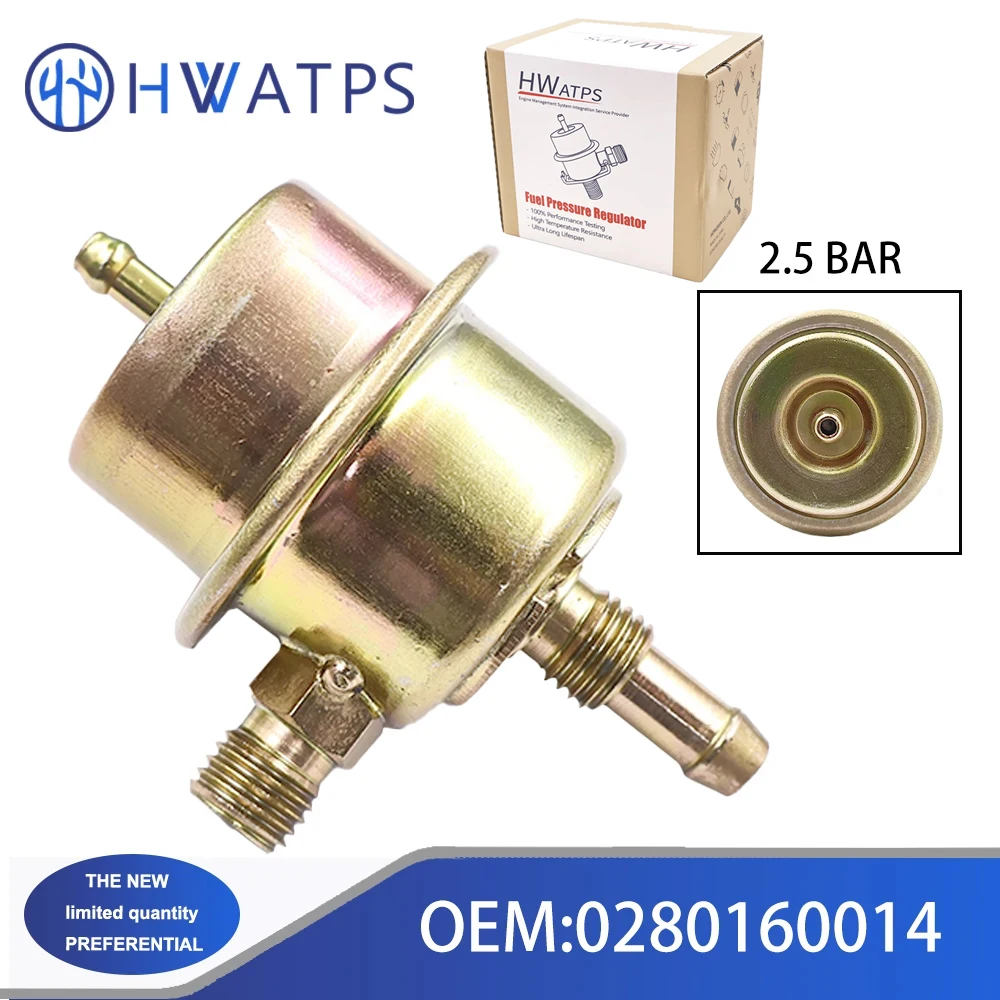 

Регулятор давления топлива 0280160014 2,5 бар для моделей BMW 79-81 528i, 78-81 633CSi и 733i.