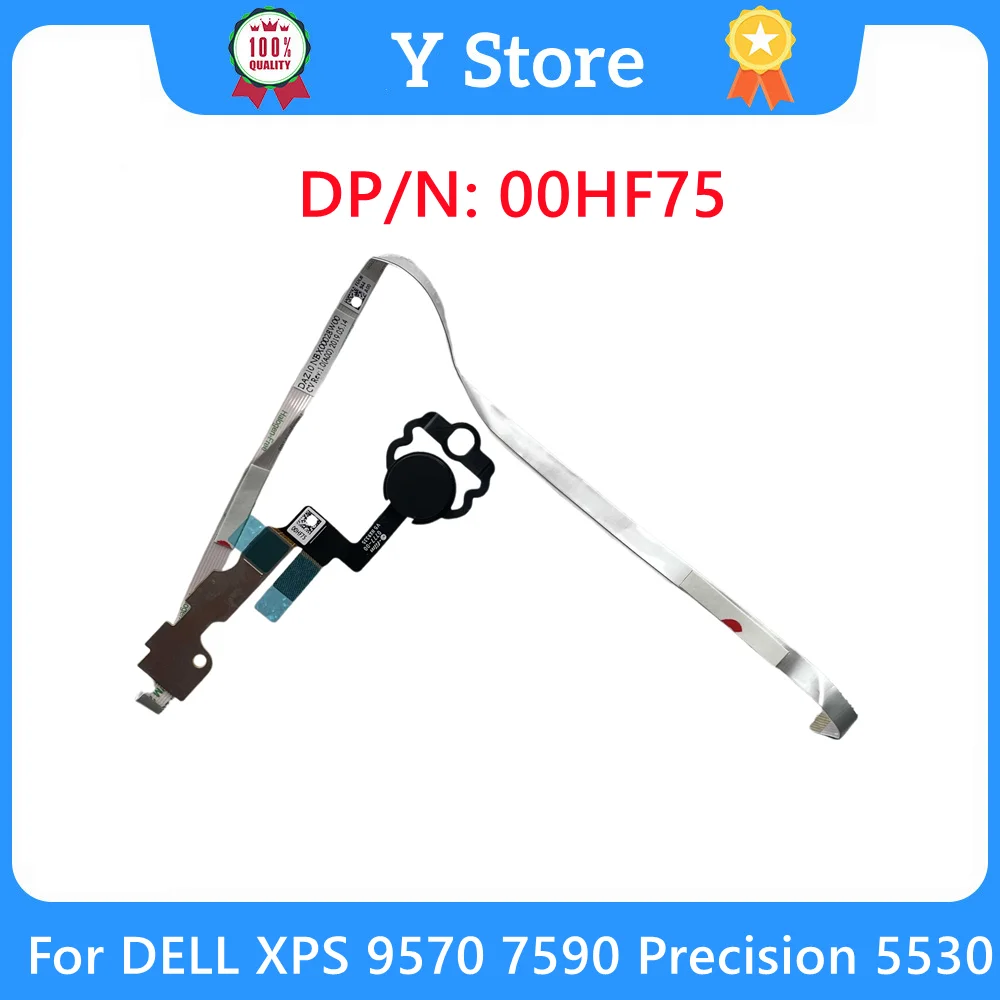 

0HF75 00HF75 New For XPS 15 9570 7590 Precision 5530 5540 M5530 M5540 Boot Button Bracket Boot Fingerprint Board NBX0002AT00